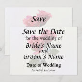 Save The Date Couple de Roses (Devant / Derrière)