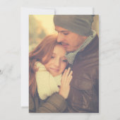 Save The Date Couple de saison photo Gold Mariage Script Vert (Dos)