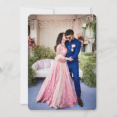 Save The Date Couple indien coloré (Dos)