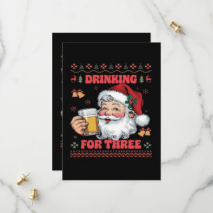 Save The Date Couple Père Noël Noël