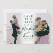 Save The Date Couple photo moderne 2 (Devant)