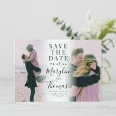 Save The Date Couple photo moderne 2 (Debout devant)