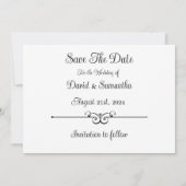 Save The Date Couple sur le lac Sunset (Dos)