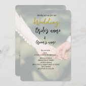 Save The Date couple tenant la main mariage (Devant / Derrière)