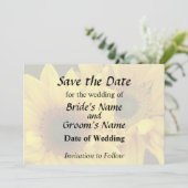 Save The Date Couple Tournesol Bras Dessus Bras Dessous (Debout devant)