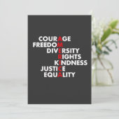 Save The Date Courage Liberté Droits Diversité (Debout devant)