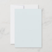 Save The Date Couronne de mariage bleu or (Dos)