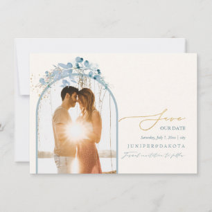 Save The Date Couronne d'eucalyptus d'hiver aquarelle PixDezines
