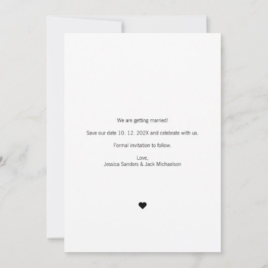 Save The Date Couverture d'album Musique virale Enregistrer la d (Dos)