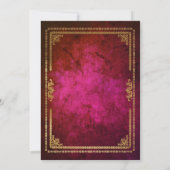 Save The Date Couverture de livre Royal Magenta Conte de fée vin (Dos)