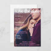 SAVE THE DATE COUVERTURE DE MAGAZINE | SAUVEGARDEZ LA DATE (Devant / Derrière)
