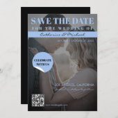 Save The Date Couverture du magazine Tendance Dark Photo (Devant / Derrière)
