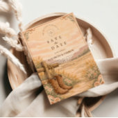 Save The Date Cowboy Boots Desert Wedding