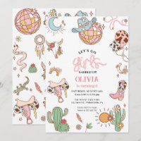 Cowgirl 6e anniversaire C'est parti les filles Dis