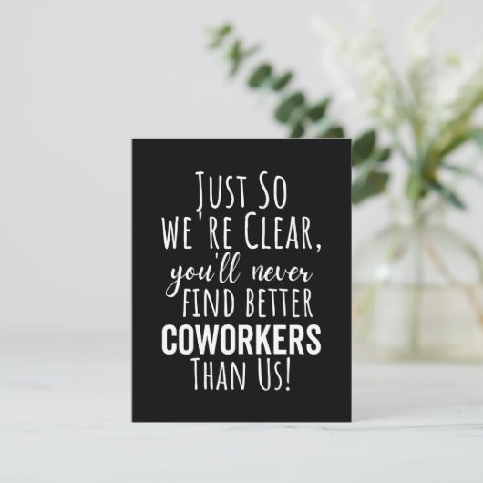 Save The Date Coworker | Moving | Leaving (Debout devant)
