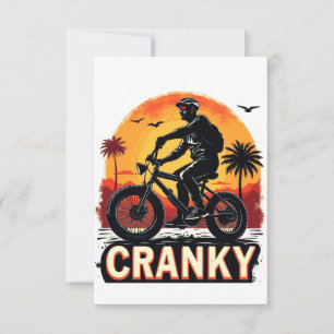 Save The Date Cranky : Energiez Votre Marche - Fun Biker Tee