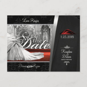 Save The Date Cravate noire Enregistrer la date