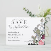 Save The Date Crayonnez-nous dans Alice au pays des merveilles D (Debout devant)