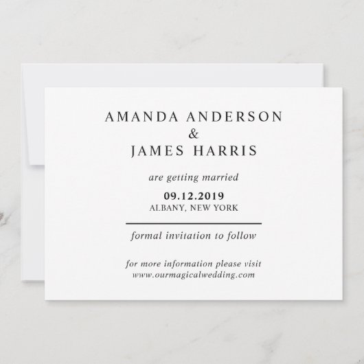 Save The Date Crayonnez-nous dans la photo Enregistrer la date (Dos)