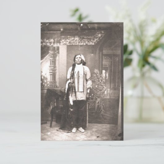 Save The Date Crazy Horse Portrait (Debout devant)