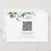 Save The Date CreamyFloral Eucalyptus Script Calligraphy Wedding (Dos)