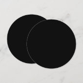 Save The Date Create Your Own Black Custom Design Holiday Card (Devant / Derrière)