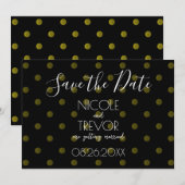 Save The Date Créer votre propre - À petits pois rétro simples (Devant / Derrière)