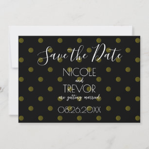 Save The Date Créer votre propre - À petits pois rétro simples
