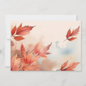 Save The Date Créer votre propre - Feuilles rouges d'automne (Dos)