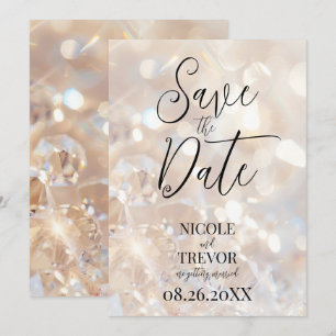 Save The Date Créez vos propres cristaux de champagne personnali