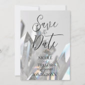 Save The Date Créez vos propres cristaux transparents personnali (Devant)