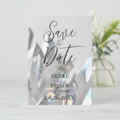 Save The Date Créez vos propres cristaux transparents personnali (Debout devant)