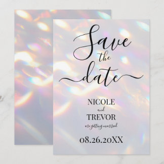 Save The Date Créez vos propres lumières iridescentes personnali