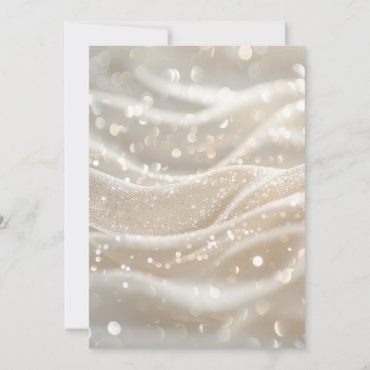 Save The Date Créez vos propres vagues blanches ivoire personnal (Dos)