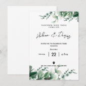 Save The Date Créez Votre Propre - Devenez Écologique (Devant / Derrière)