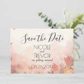 Save The Date Créez votre propre - Feuilles d'automne subtiles (Debout devant)