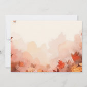 Save The Date Créez votre propre - Feuilles d'automne subtiles (Dos)