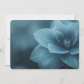 Save The Date Créez votre propre - Fleur Bleue Douce Closeuse (Dos)