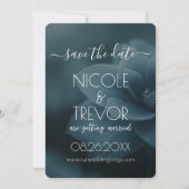 Save The Date Créez votre propre - Fleur Bleue Douce Closeuse (Devant)