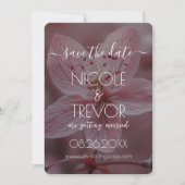 Save The Date Créez votre propre - Joli Closeup de Fleur Rose (Devant)