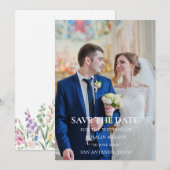 Save The Date Créez votre propre mariage rustique (Devant / Derrière)