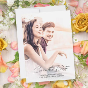 Save The Date Créez Votre Propre Mariage Simple 2 Photos