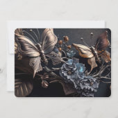 Save The Date Créez votre propre - Papillons à vapeur foncés (Dos)