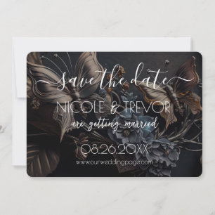 Save The Date Créez votre propre - Papillons à vapeur foncés