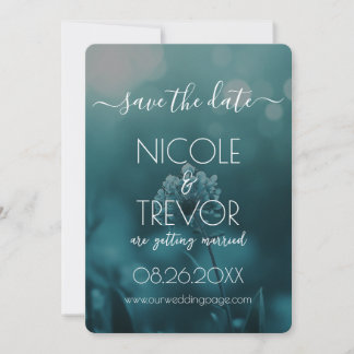 Save The Date Créez votre propre - Petite Fleur Bleue