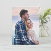 Save The Date Créez votre propre photo simple en deux Mariages (Debout devant)