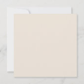 Save The Date Crème de typographie d'écriture simple et moderne (Dos)