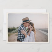 Save The Date Crème et noir whimsar dessiné à la main voiture (Dos)