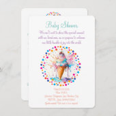 Save The Date crème glacée Watercolor (Devant / Derrière)