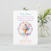 Save The Date crème glacée Watercolor (Debout devant)